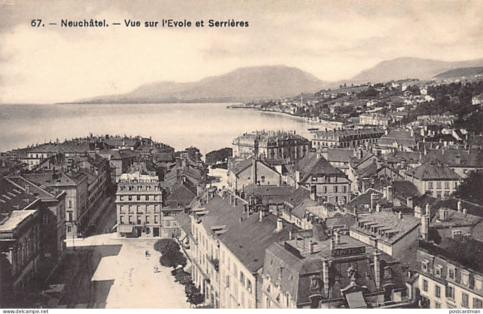 NEUCHÂTEL - Vue Sur L'Evole Et Serrières - Ed. C.P.N. 67 - Neuchâtel