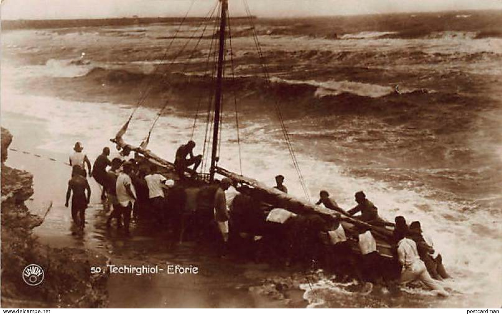 Romania - TECHIRGHIOL - Eforie (Fishermen's Boat) - REAL PHOTO - Romania