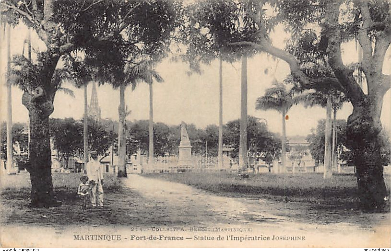 Martinique - FORT DE FRANCE - Statue De L'Impératrice Josephine - Ed. A. Benoit 214 - Otros & Sin Clasificación