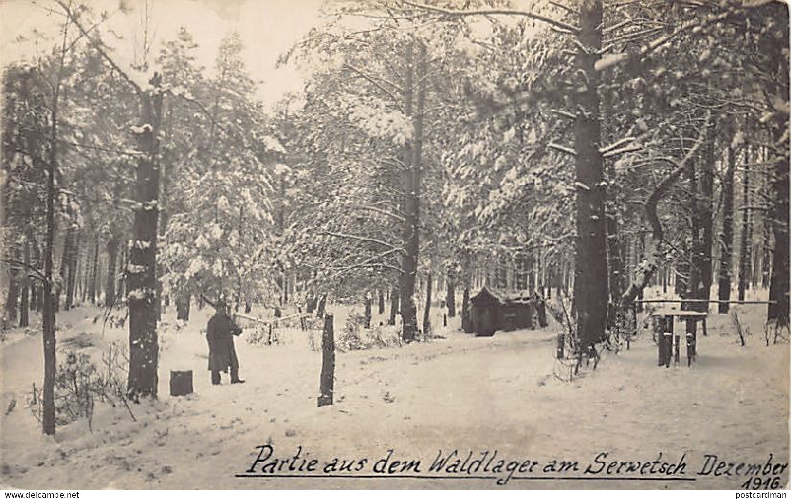 Belarus - The Forest Camp On The Shchara River (Serwetsch) - REAL PHOTO - World War One - Wit-Rusland