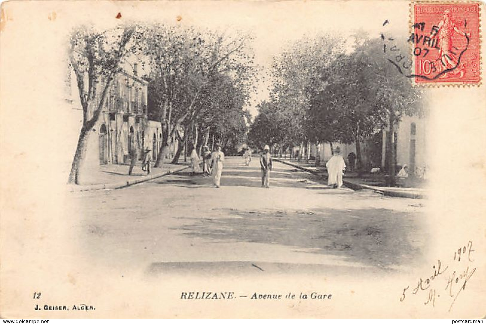 RELIZANE - Avenue De La Gare - Autres & Non Classés