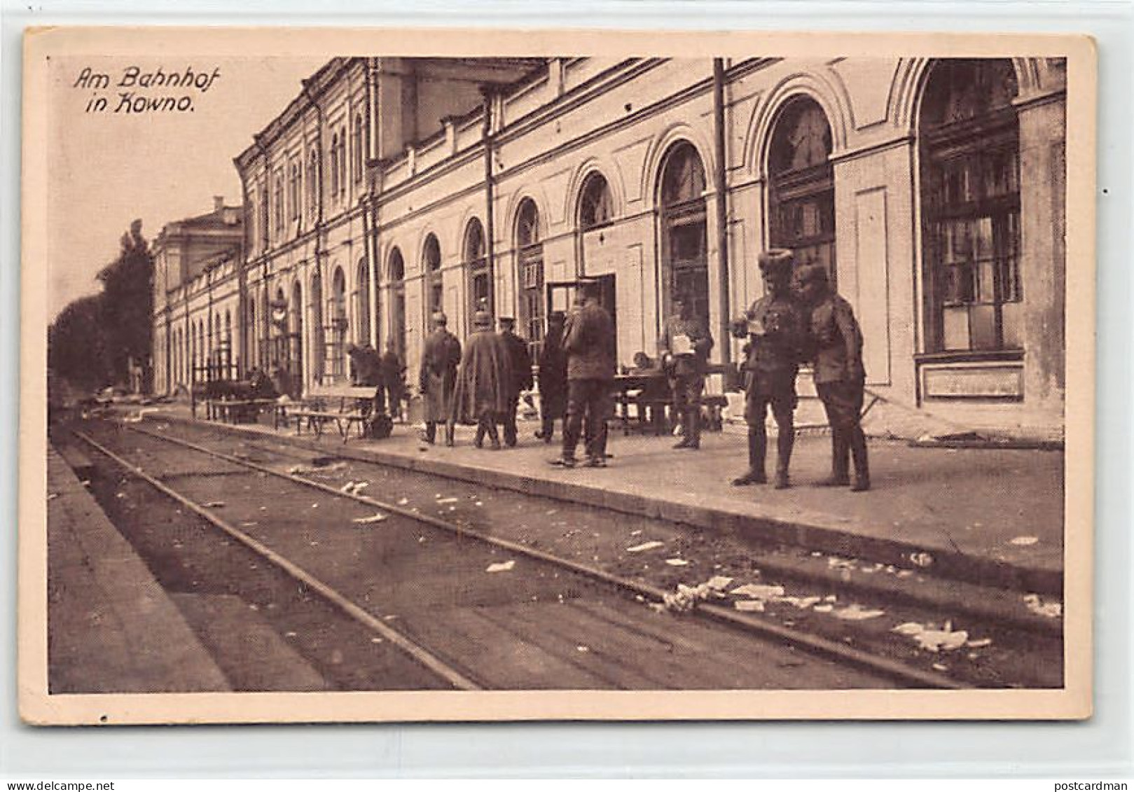 Lithuania - KAUNAS - The Railway Station During World War One - Lituania