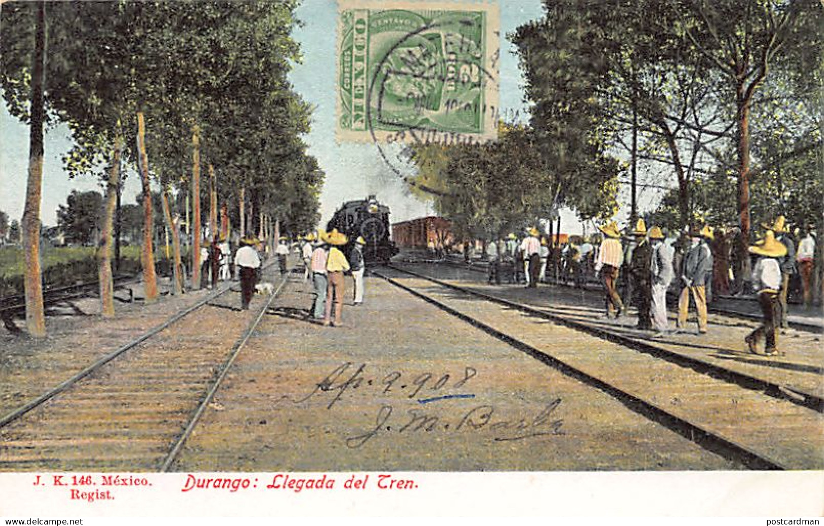 México - DURANGO - Llegada Del Tren - Ed. J.K. 146 - Mexique