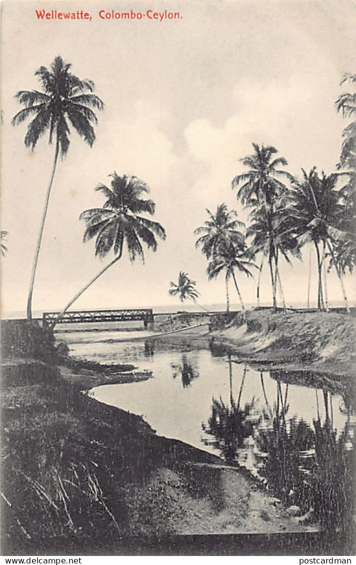 Sri Lanka - COLOMBO - Wellewatte - Bridge - Publ. Plâté & Co.  - Sri Lanka (Ceylon)