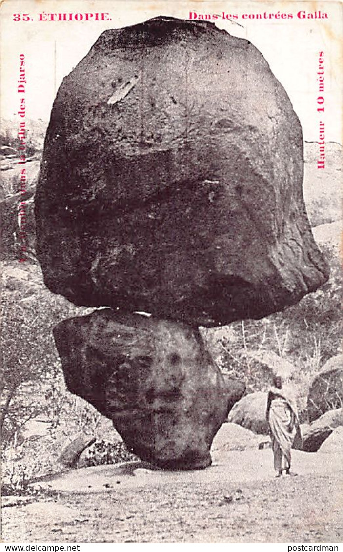 Ethiopia - A Megalith In The Jarso Tribe (Gallaland) - Publ. St. Lazarus Printin - Äthiopien