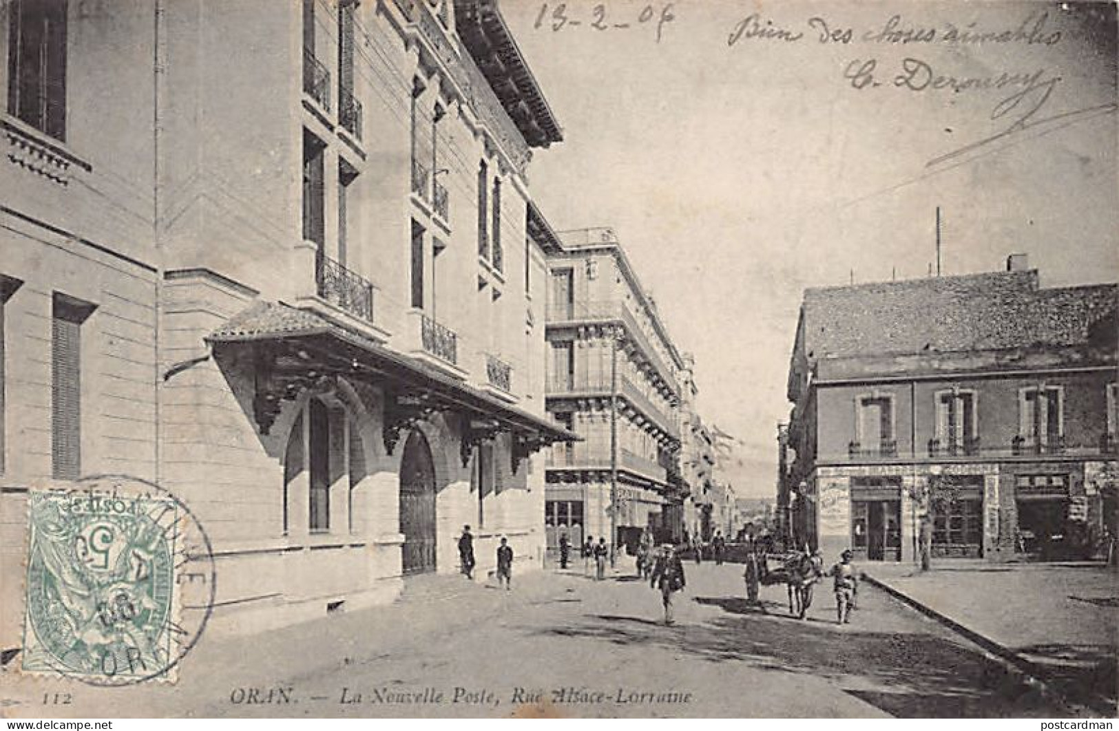 ORAN - La Nouvelle Poste, Rue D'Alsace-Lorraine - Ed. ND Phot. Neurdein 112 - Oran