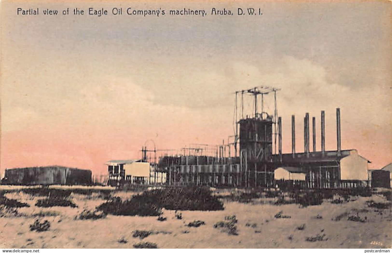 ARUBA - Partial View Of The Eagle Oil Company's Machinery - Publ. S. Q. Oduber, Panama Bazar  - Aruba