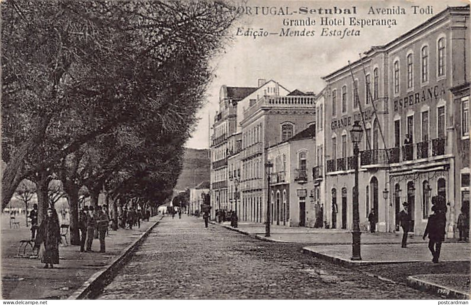 Portugal - SETÚBAL - Avenida Todi - Grande Hotel Esperança - Ed. Mendes Estafeta  - Setúbal
