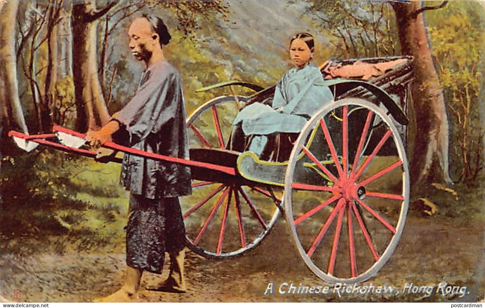 China - HONG KONG - A Chinese Rickshaw - Publ. R. Tuck  - China (Hongkong)