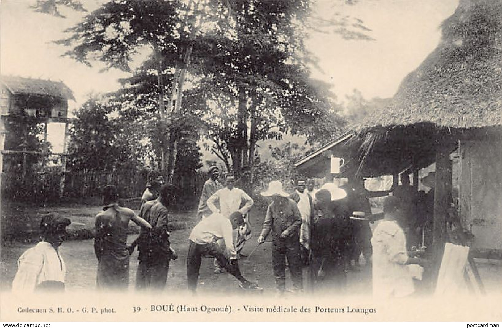 Gabon - BOUÉ Haut-Ogoué - Visite Médicale Des Porteurs Loangos - Ed. S.H.O. - G.P. 39 - Gabon