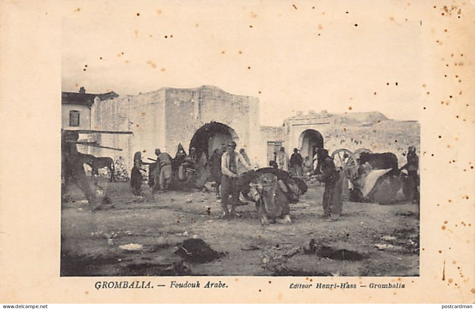 Tunisie - GROMBALIA - Fondouk Arabe - Ed. Henri-Haas  - Tunisie