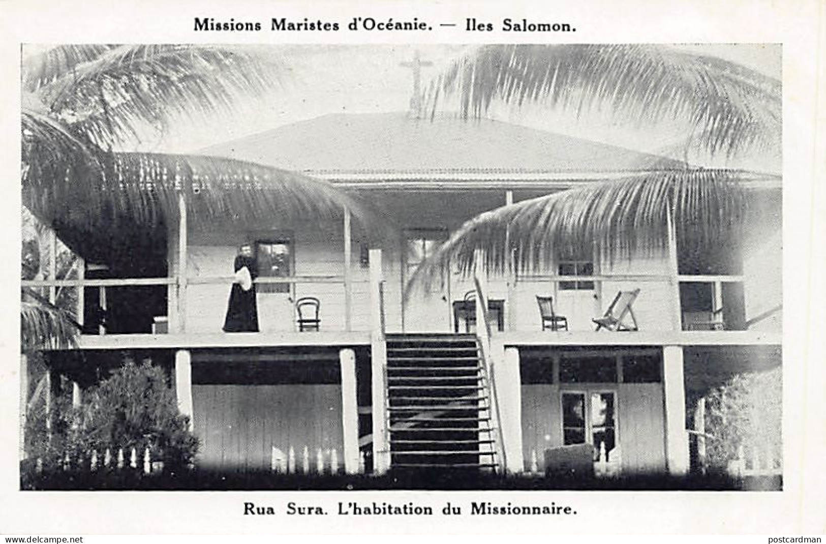 Solomon Islands - Rua Sura Island (off Aola Bay, Guadalcanal) - The Missionary's Dwelling - Publ. Missions Maristes D'Oc - Solomon Islands