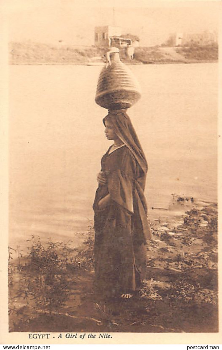 Egypt - A Girl Of The Nile Carrying Water - Publ. L. Scortzis & Co. 113 - Sonstige & Ohne Zuordnung