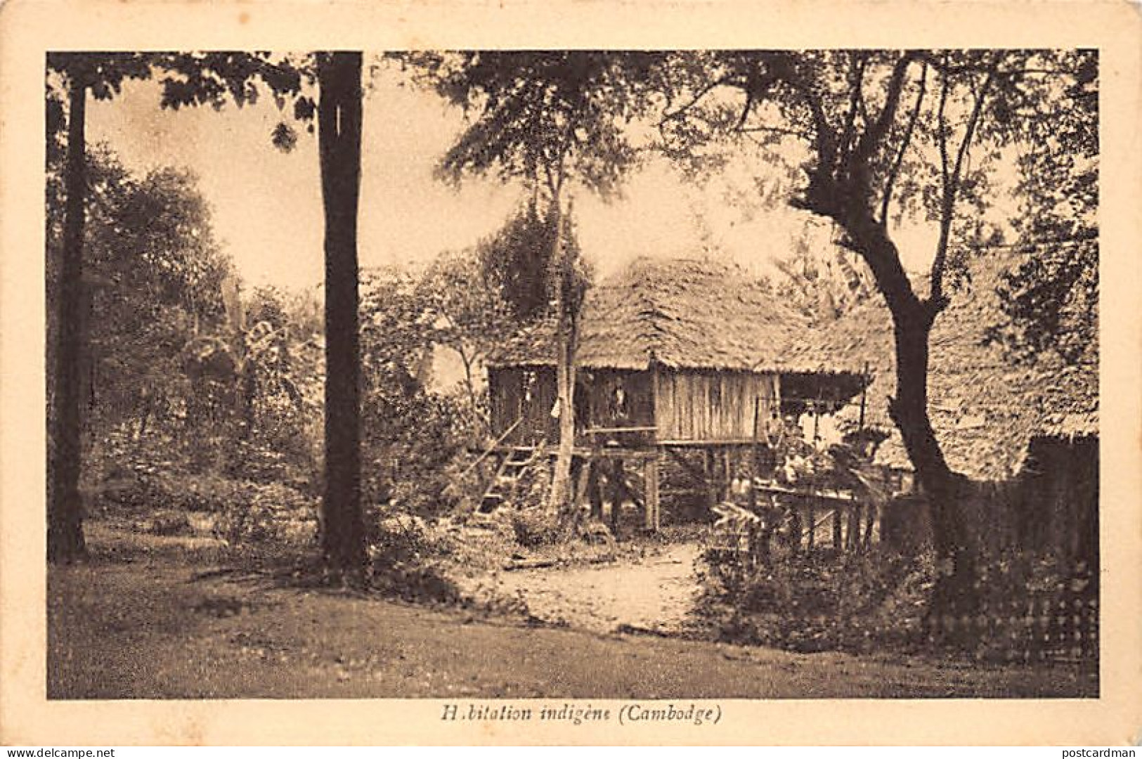 Cambodge - Habitation Indigène - Ed. A Breger Frères - Cambodge