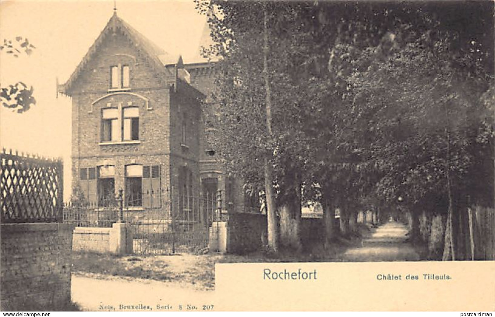 ROCHEFORT (Namur) Châlet Des Tilleuls - Ed. Nels Série 8 N. 207 - Rochefort