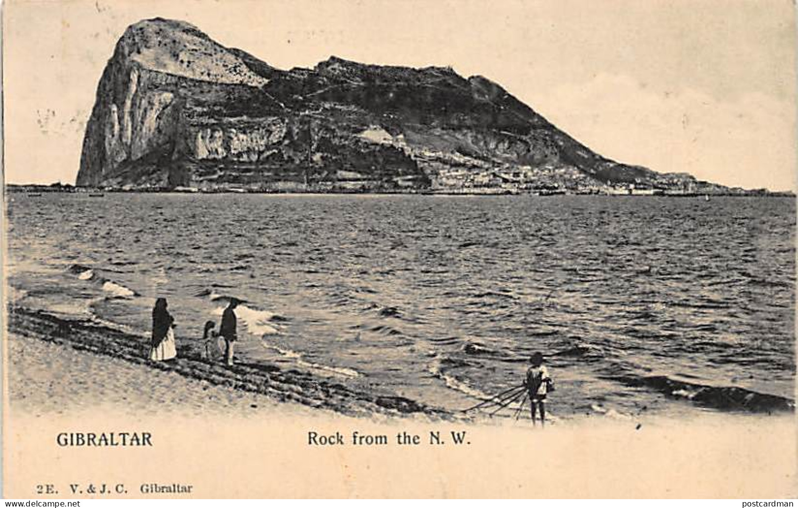 GIBRALTAR - Rock From The N. W. - Gibraltar