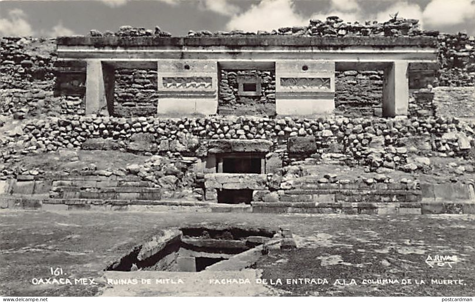 Mexico - OAXACA - Ruinas De Mitla - Fachada De La Entrada A La Columna De La Muerte - REAL PHOTO - Ed. A. Rivas 161 - Mexico