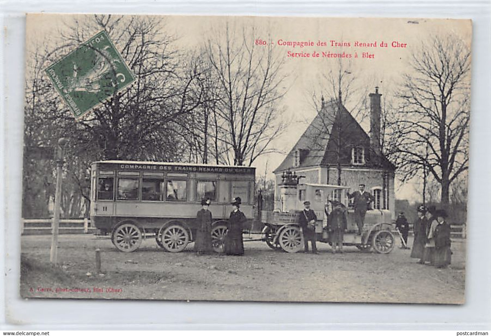 BLET (18) Compagnie Des Trains Renard Du Cher - Service De Nérondes à Blet - Ed. A. Carré 880 - Andere & Zonder Classificatie