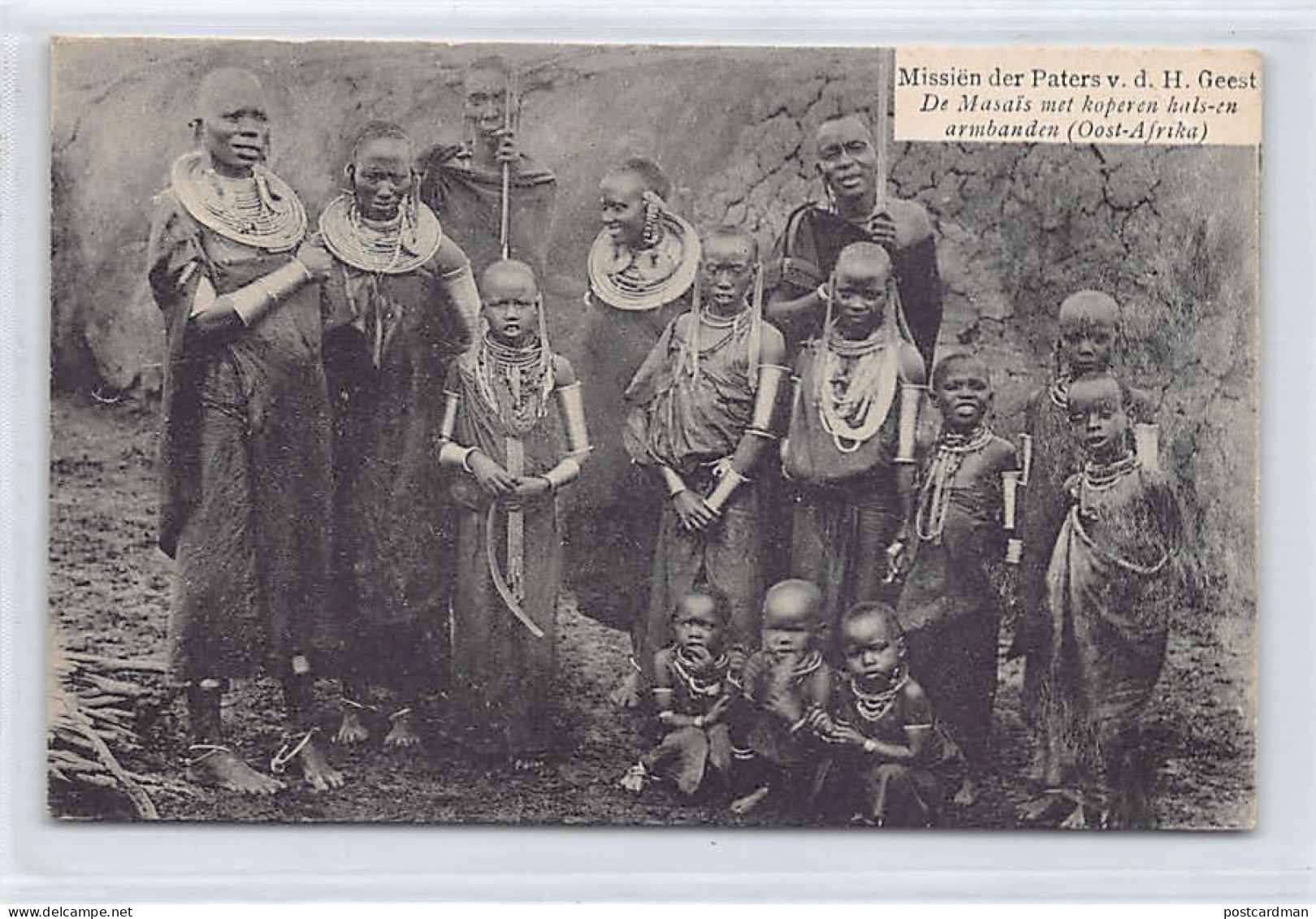 Tanganyika - The Masaïs With Copper Necklaces And Bracelets - Publ. Missiën Der Paters Van Den H. Geest  - Tanzanie