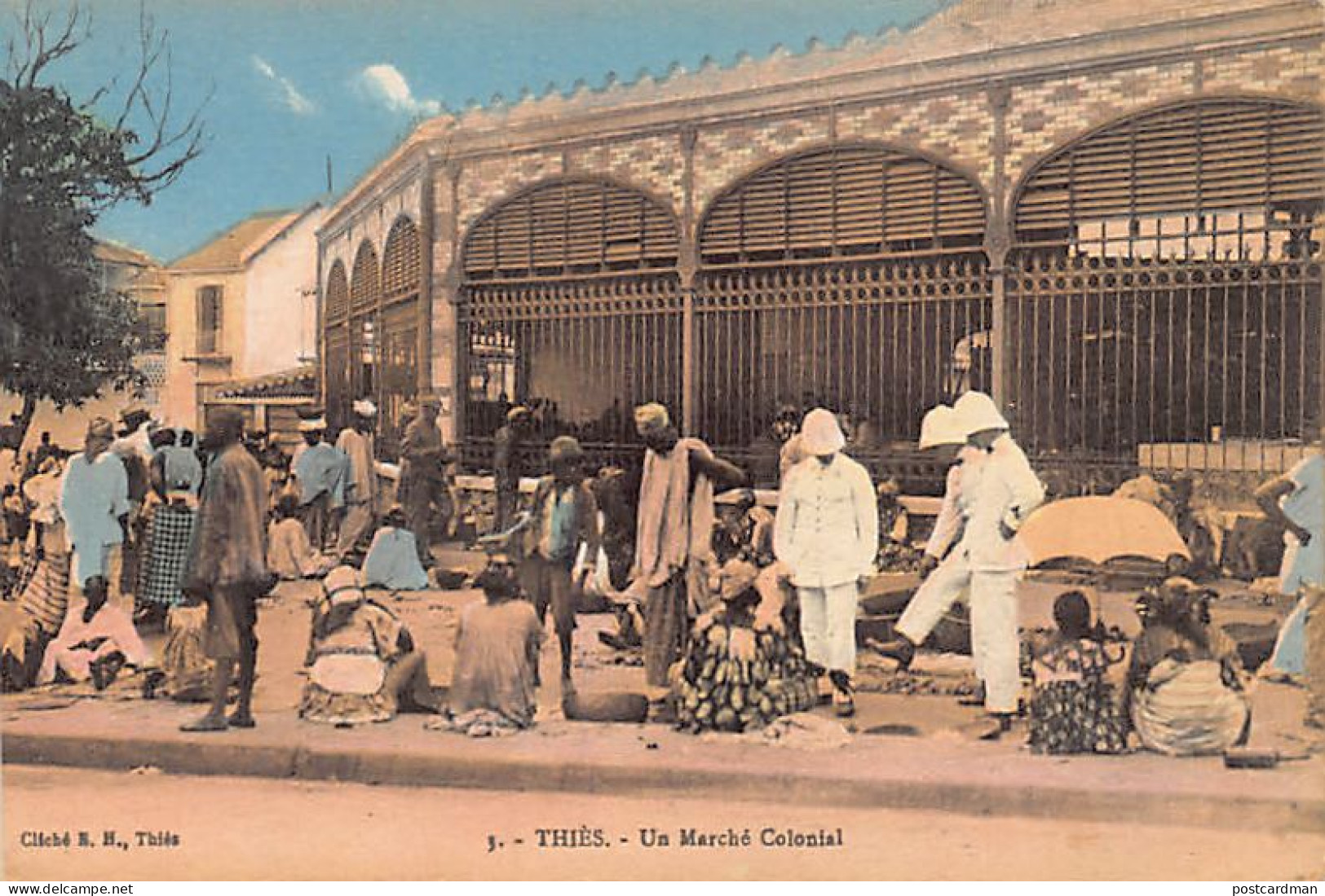 Sénégal - THIÈS - Un Marché Colonial - Ed. E. H. 3 - Sénégal