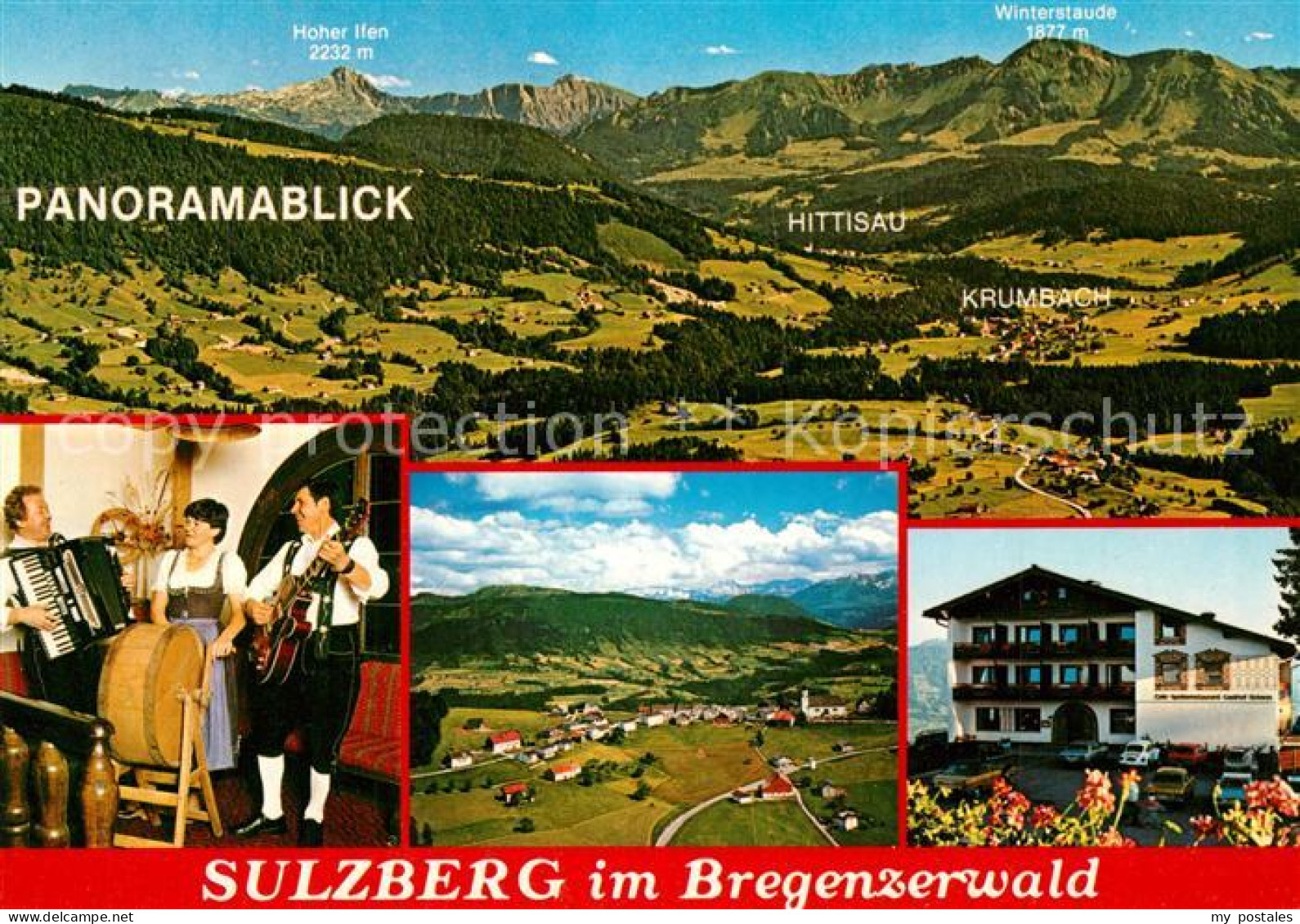 73285306 Sulzburg Bregenz Vorarlberg Fliegeraufnahme Hittisau Krumbach Gasthof O - Altri & Non Classificati