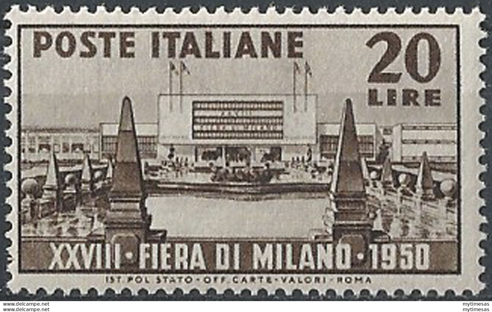 1950 Italia Fiera Di Milano MNH Sassone N. 616 - 1946-60: Neufs