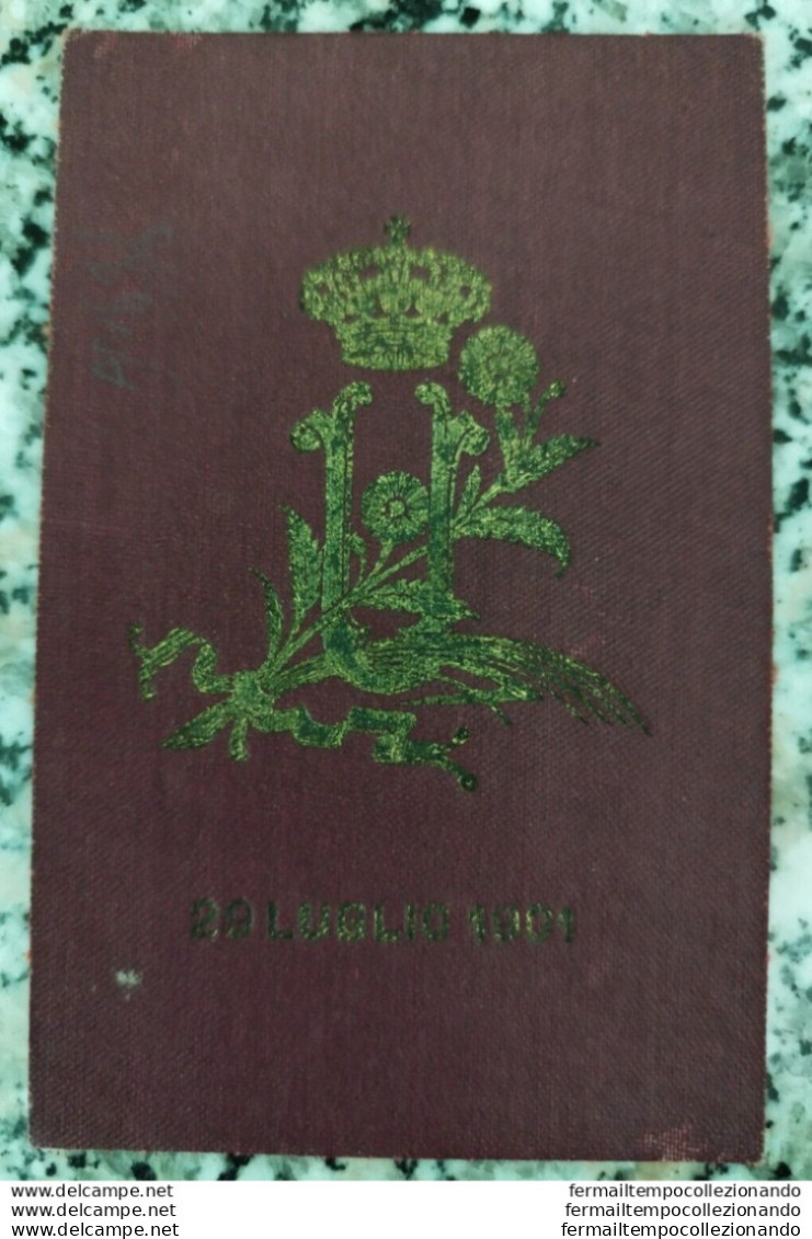 An686 Cartoncino Pellegrinaggio Nazionale Alla Tomba S.m.umberto I 1901 - Mitgliedskarten