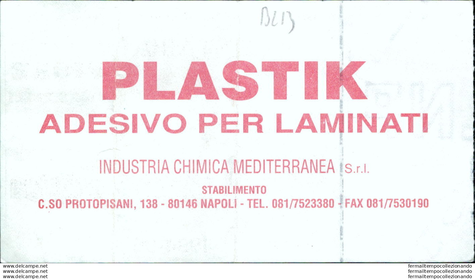 Bl13 Biglietto Calcio Ticket Juve Stabia - Reggina 1994-1995 - Eintrittskarten