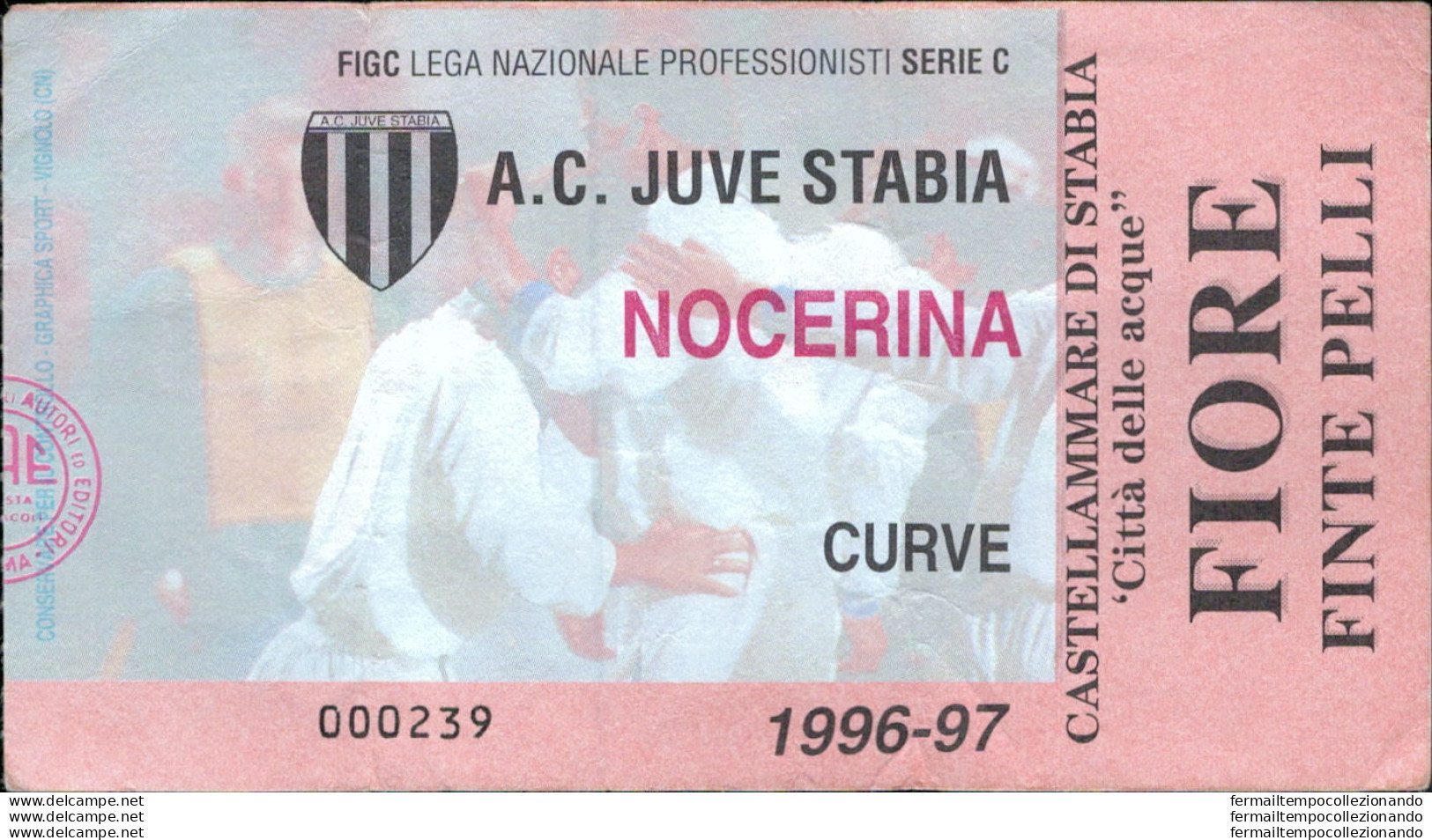 Bl15 Biglietto Calcio Ticket Juve Stabia - Nocerina 1996-1997 - Tickets D'entrée
