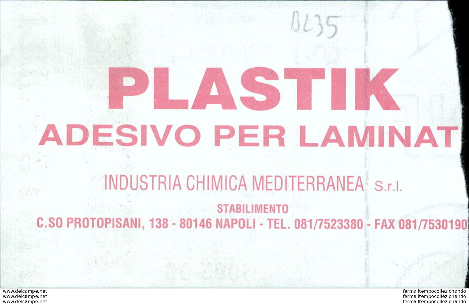 Bl35 Biglietto Calcio Ticket  Juve Stabia - Casarano 1995-96 - Eintrittskarten