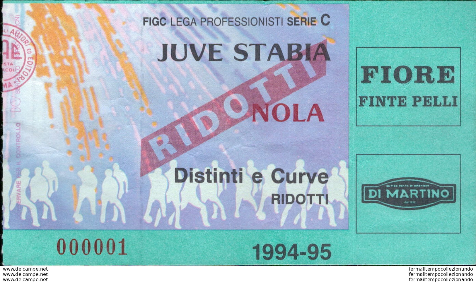 Bl20 Biglietto Calcio Ticket Juve Stabia - Nola 1994-95 - Tickets - Vouchers