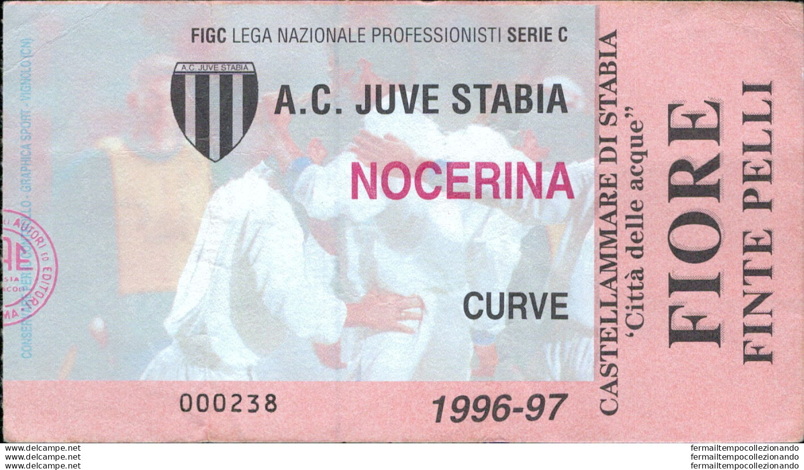 Bl74 Biglietto Calcio Ticket Juve Stabia - Nocerina 1996-97 - Tickets D'entrée