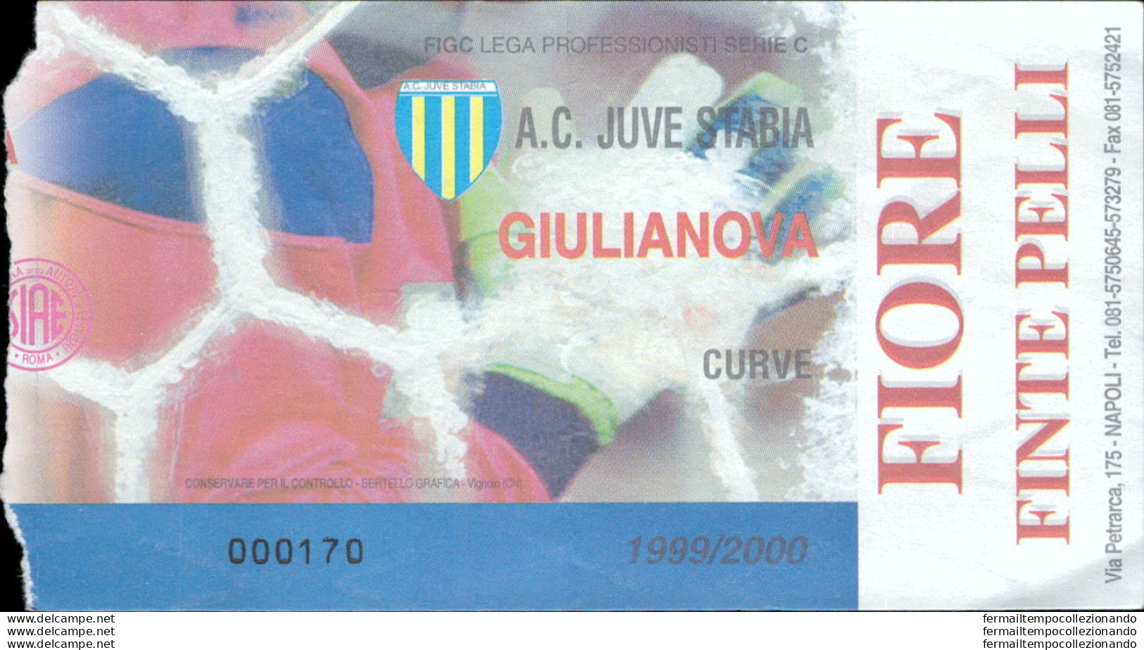 Bl83 Biglietto Calcio Ticket Juve Stabia - Giulianova - Toegangskaarten
