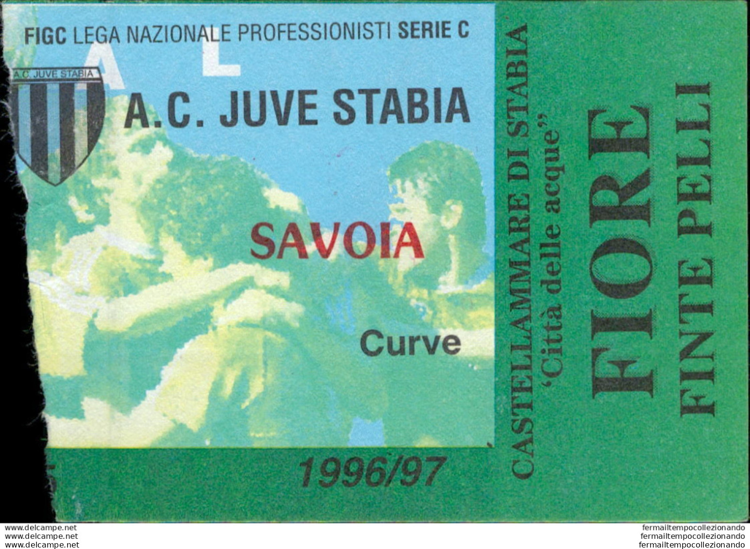 Bl102  Biglietto Calcio Ticket  Juve Stabia - Savoia 1996-97 - Toegangskaarten
