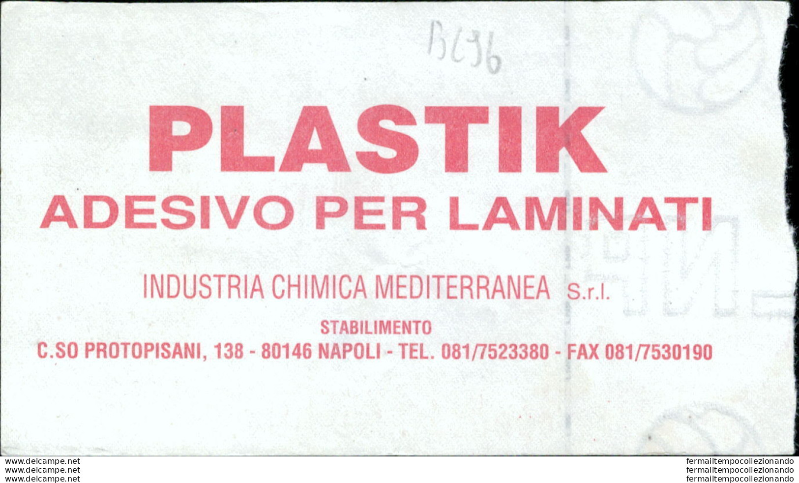 Bl96  Biglietto Calcio Ticket Juve Stabia -ostia 1993-1994 - Eintrittskarten