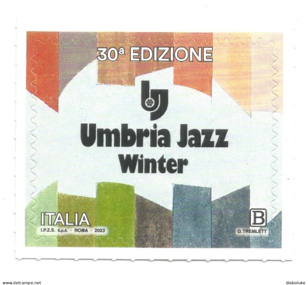 (REPUBBLICA ITALIANA) 2023, UMBRIA JAZZ WINTER - 1 Francobollo Nuovo MNH - 2021-...: Nieuw/plakker