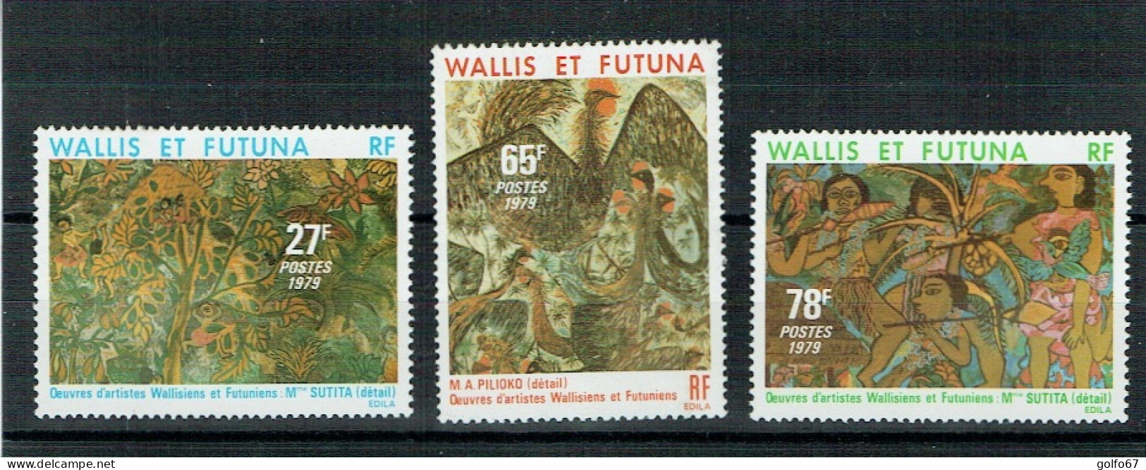 WALLIS & FUTUNA 1979 Y&T N° 245 à 247 NEUF** - Unused Stamps