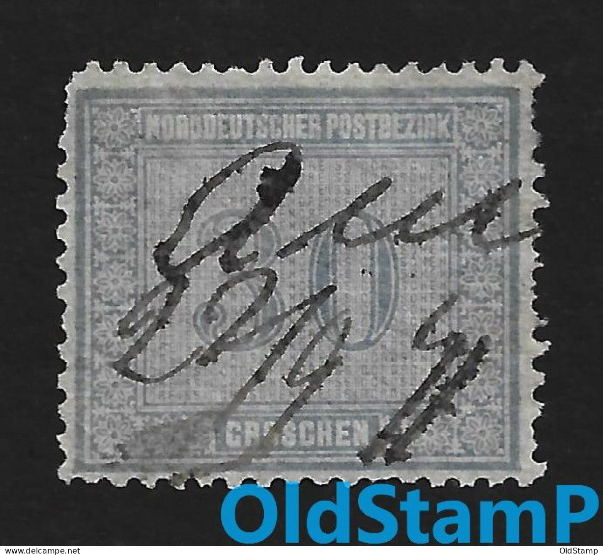 NORDDEUTSCHER POSTBEZIRK 1869 Mi.# 26 Grau Gestempelt 30 Gr / Allemagne Alemania Altdeutschland Old Germany States - Oblitérés