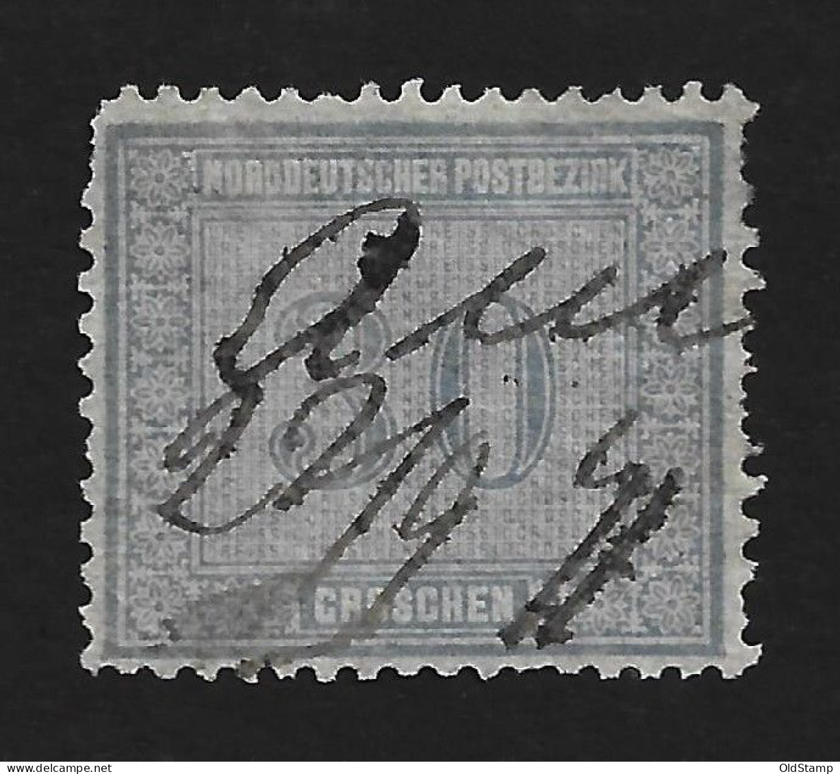 NORDDEUTSCHER POSTBEZIRK 1869 Mi.# 26 Grau Gestempelt 30 Gr / Allemagne Alemania Altdeutschland Old Germany States - Afgestempeld