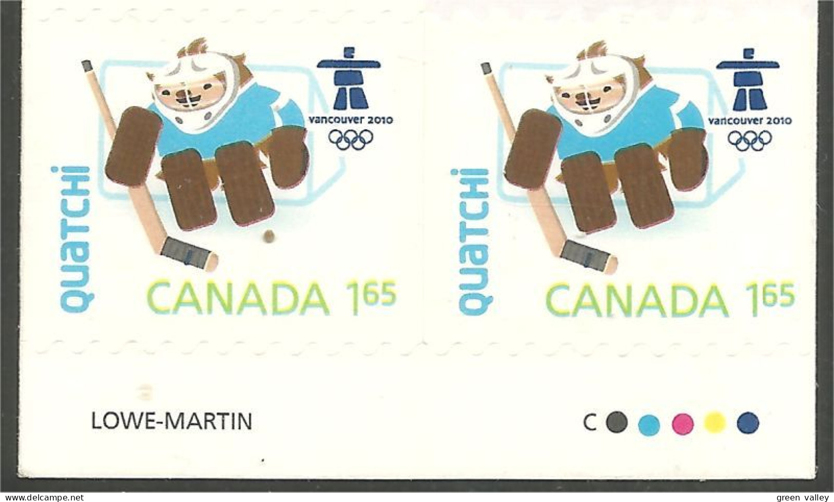 Canada Vancouver 2010 Ice Hockey Glace Booklet Carnet MNH ** Neuf SC (C23-13bota) - Nuevos