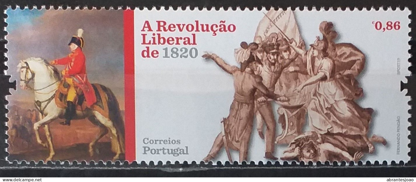 2019 - Portugal - MNH - The Liberal Revolution Of 1820 - 2 Stamps + Block Of 1 Stamp - Unused Stamps