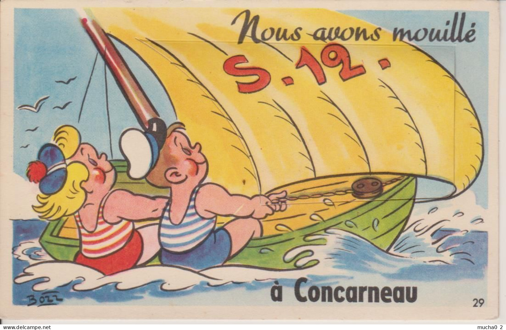 29 - CONCARNEAU - CARTE A SYSTEME - Concarneau