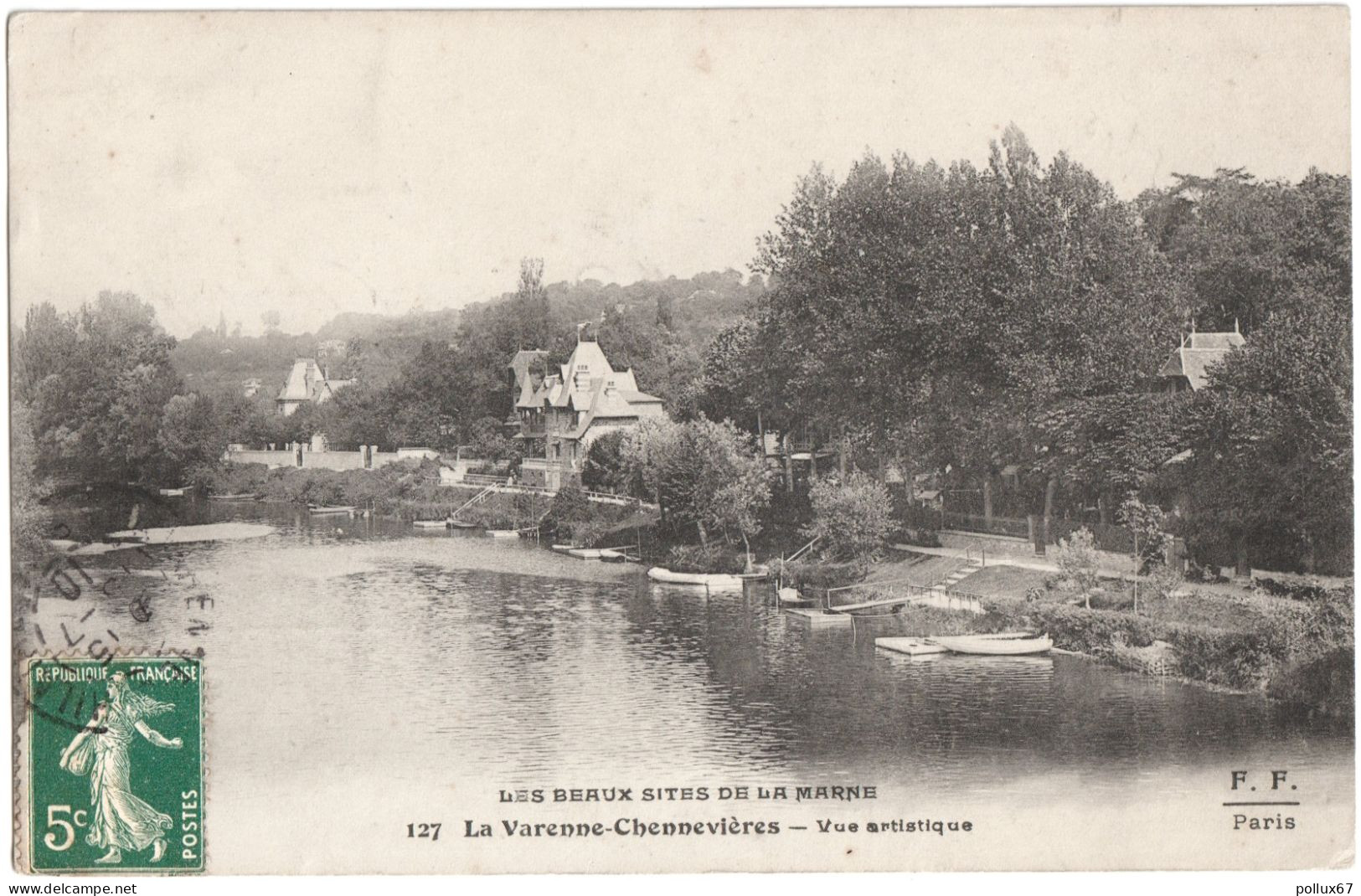 CPA DE LA VARENNE-CHENNEVIÈRES  (VAL DE MARNE)  VUE ARTISTIQUE - Chennevieres Sur Marne