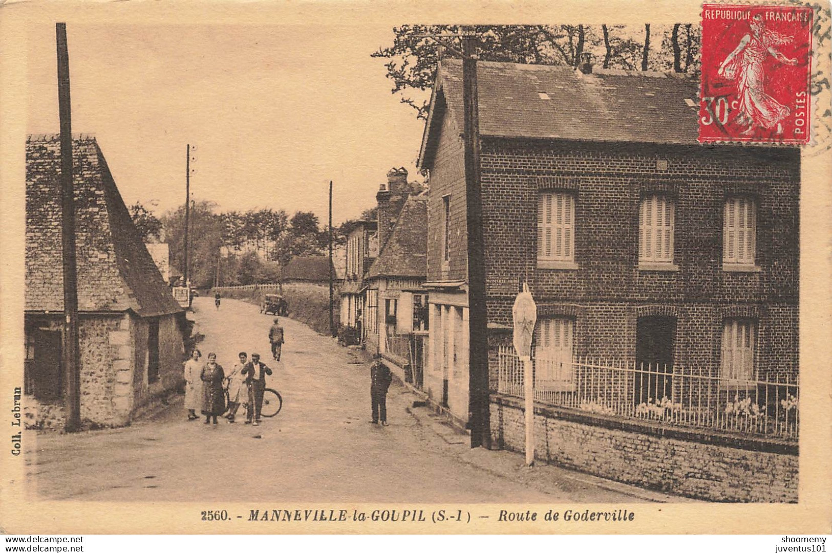CPA Manneville La Goupil-route De Goderville-2560-Timbre-RARE      L2430 - Andere & Zonder Classificatie