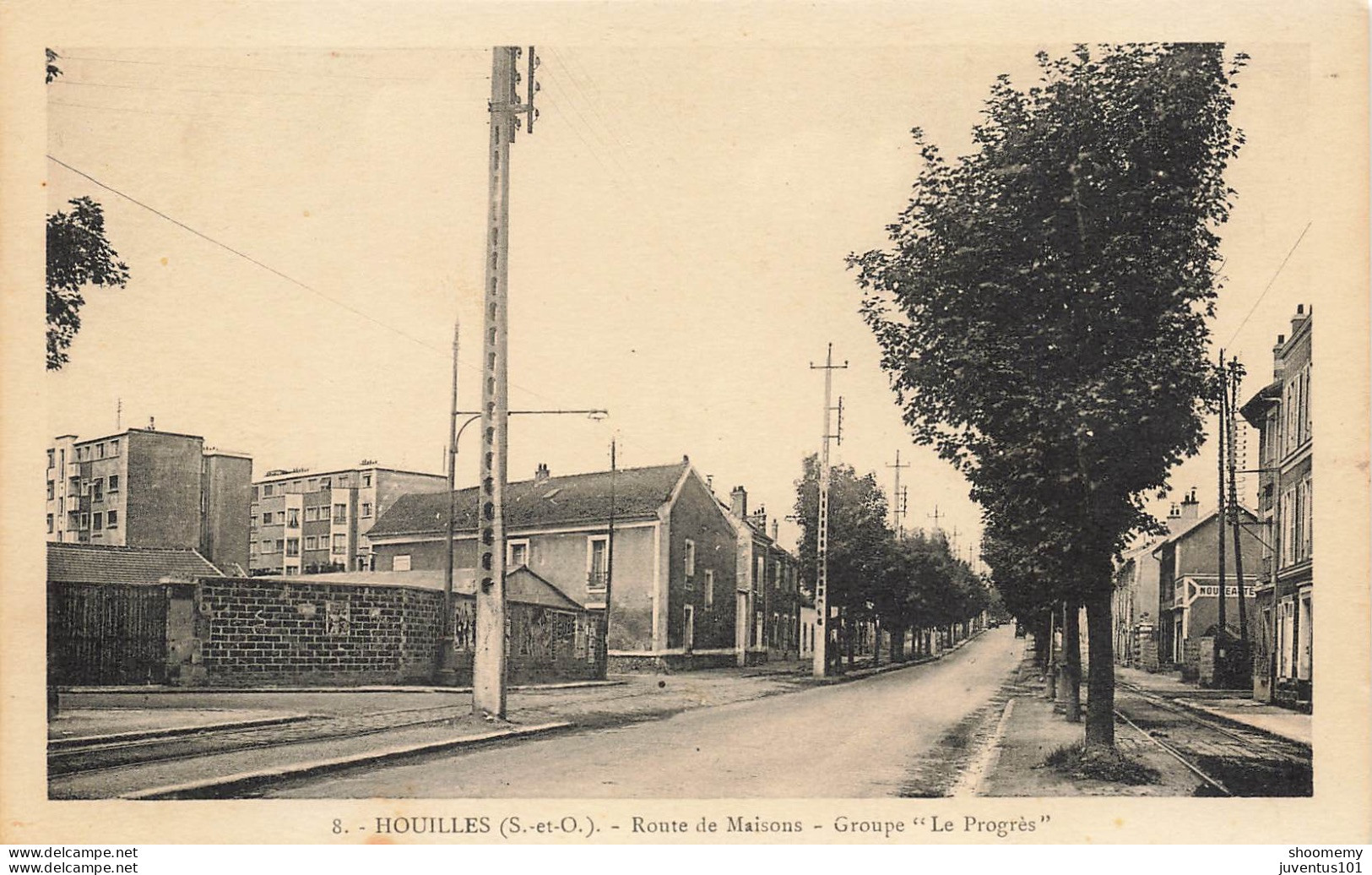 CPA Houilles-Route De Maisons-Groupe Le Progrès-8-TRES RARE     L2435 - Houilles