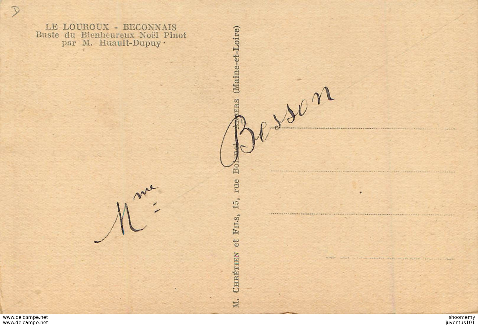 CPA Le Louroux Beconnais-Buste Du Bienheureux Noël Pinot     L1934 - Le Louroux Beconnais