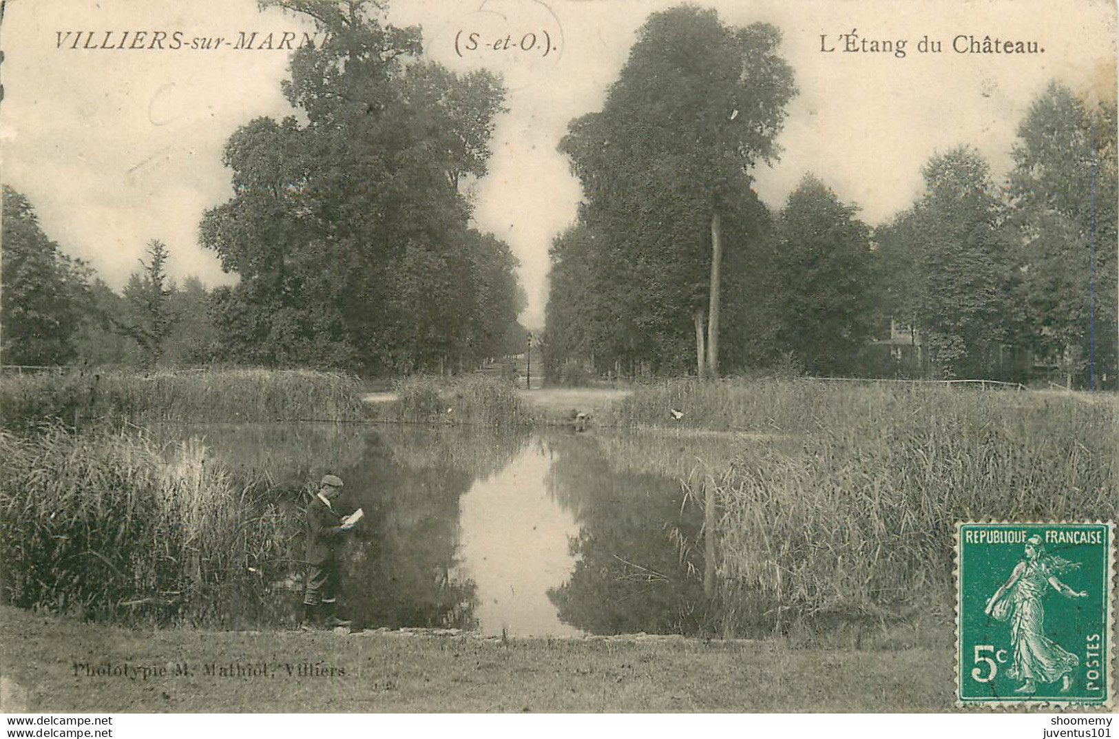 CPA Villiers Sur Marne-L'étang Du Château-Timbre    L1973 - Villiers Sur Marne