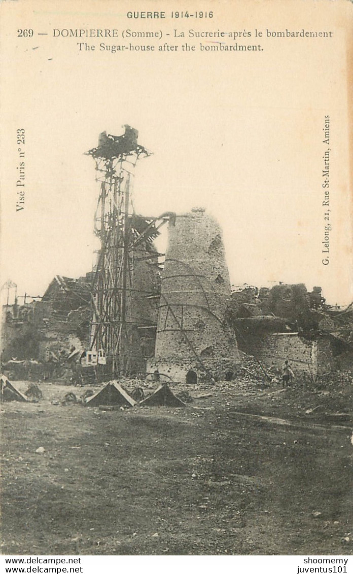 CPA Militaria-Dompierre-La Sucrerie Après Le Bombardement-269     L1843 - Sonstige & Ohne Zuordnung