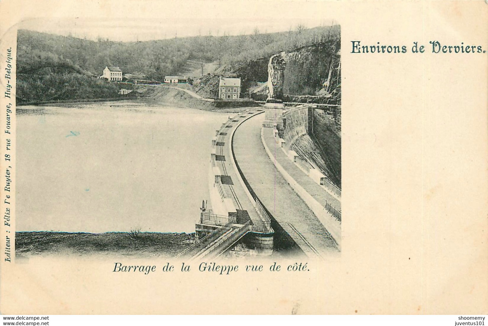 CPA Environs De Verviers-Barrage De La Gileppe Vue De Côté-Timbre    L1845 - Verviers