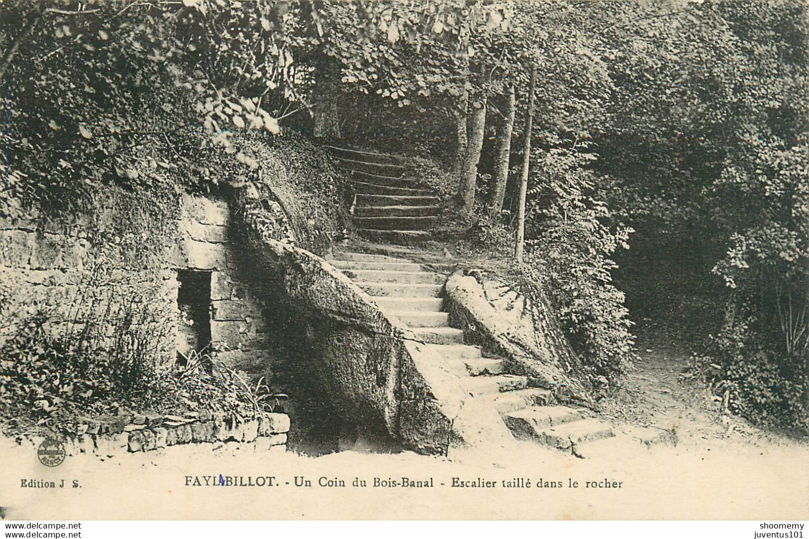 CPA Fayl Billot-Un Coin Du Bois Banal-Escalier Taillé Dans Le Rocher     L1292 - Fayl-Billot